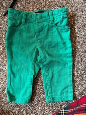 Tommy Hilfiger green skinny jeans